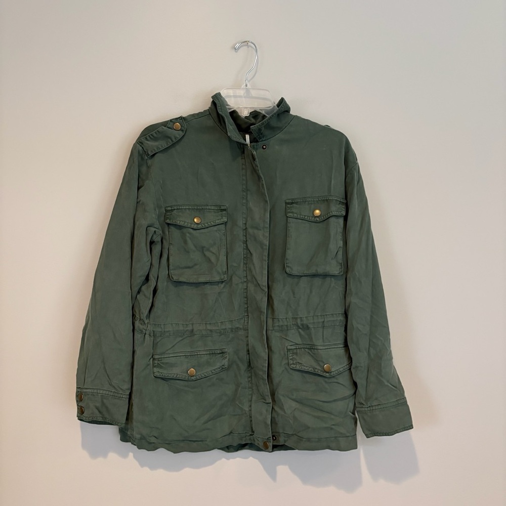 Young Fabulous & Broke Olive Utility Barn Jacket